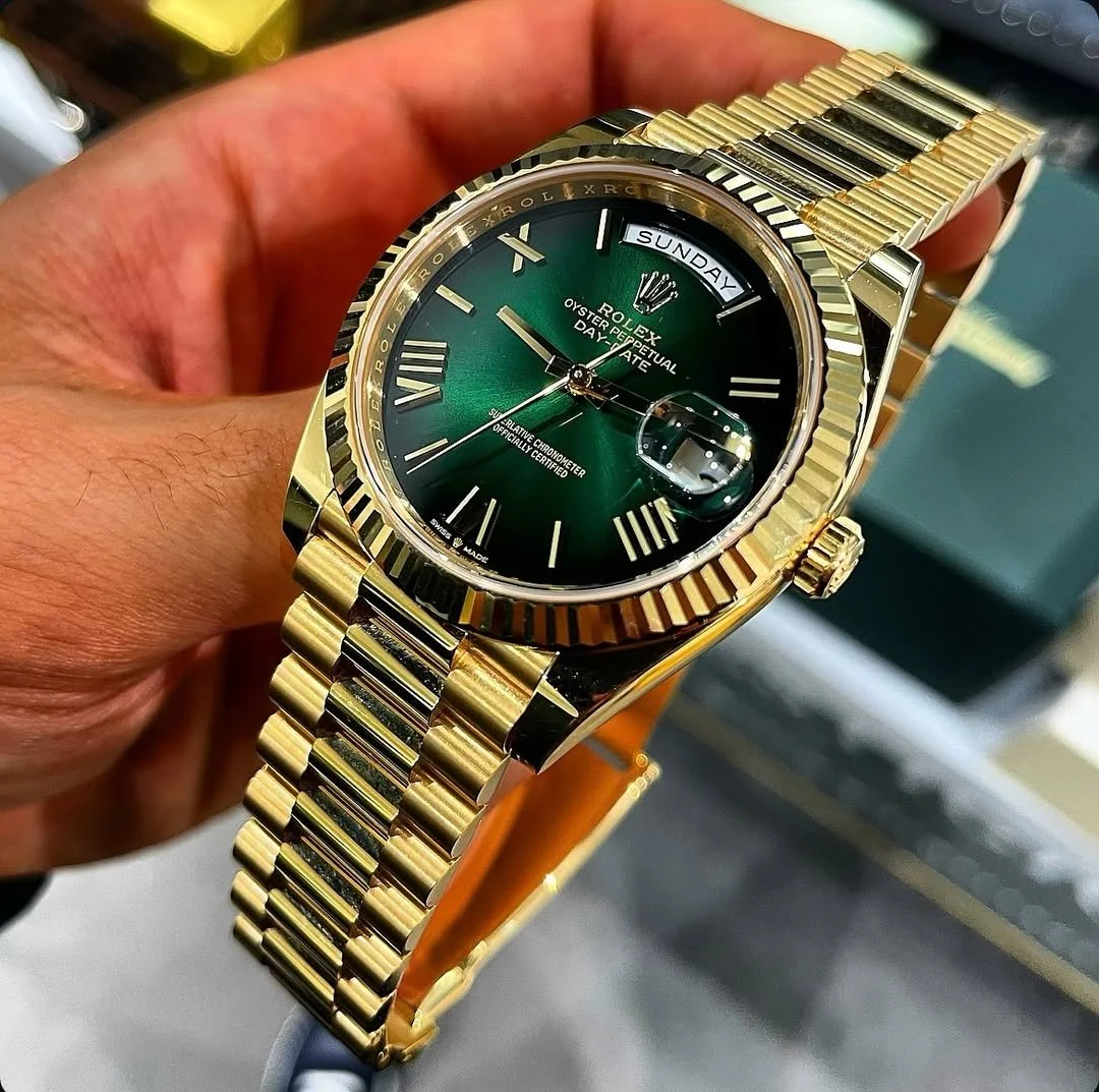 ROLEX DAY DATE [GREEN / GOLDEN] 0110025