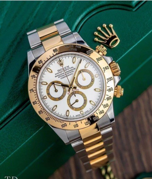ROLEX DAYTONA SILVER GOLD