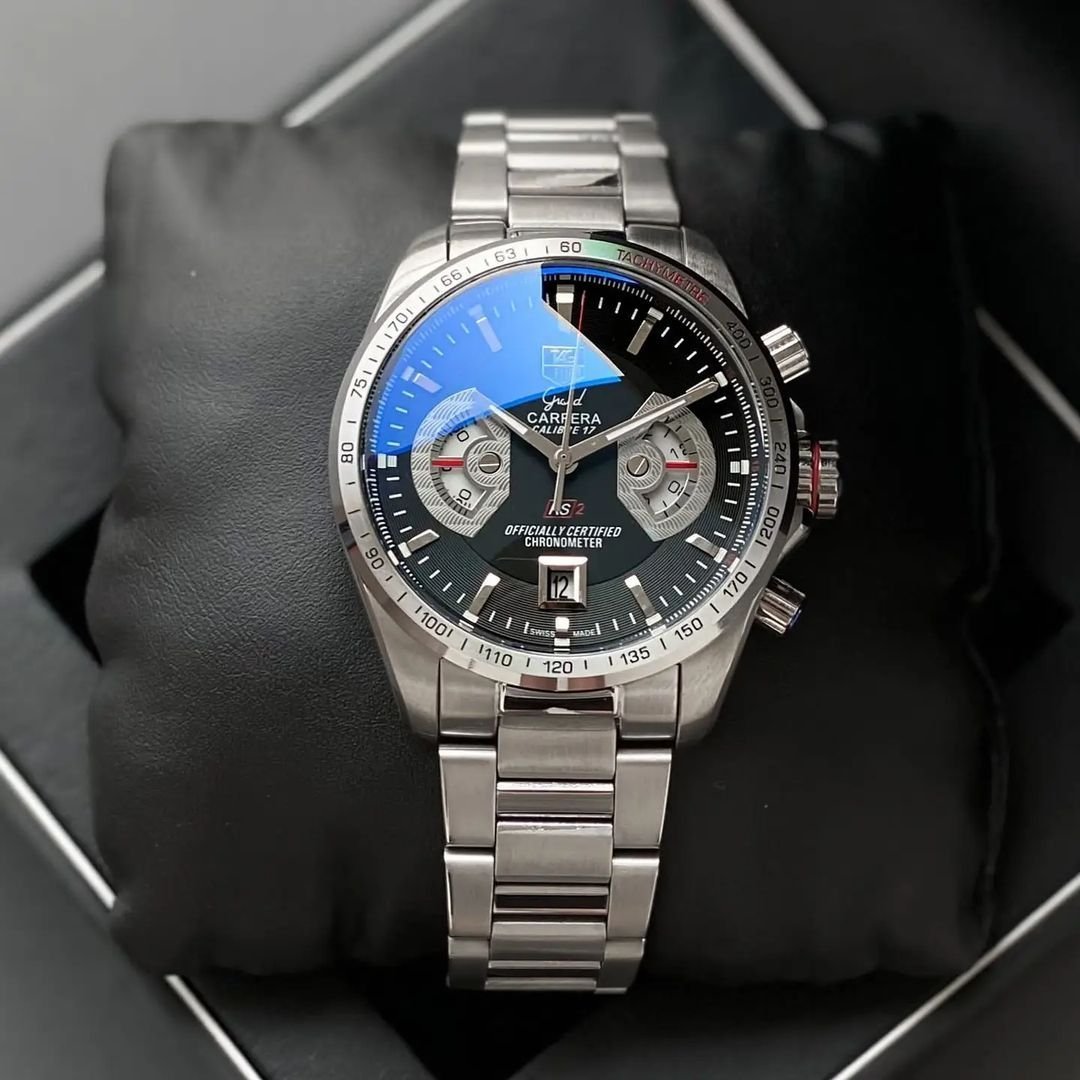TG HR CARRERA CALIBRE 17 [BLACK / SILVER] 1809025
