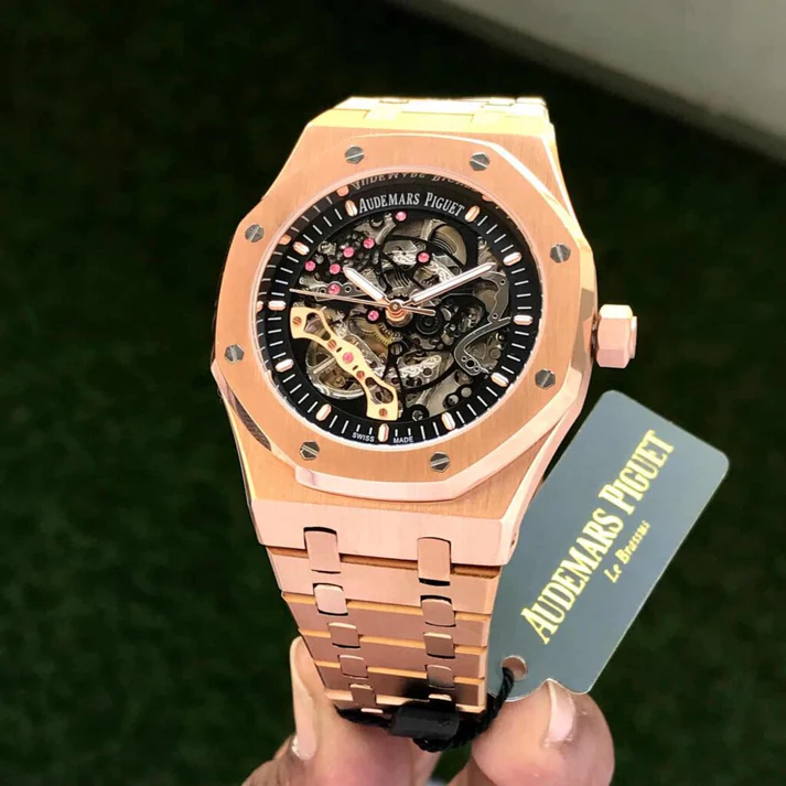 Audemars Piguet Skeleton AP Royal Oak Rosegold Skeleton Metal Automatic