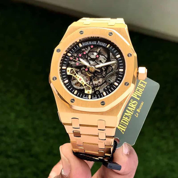 Audemars Piguet Skeleton AP Royal Oak Gold Skeleton Metal Automatic