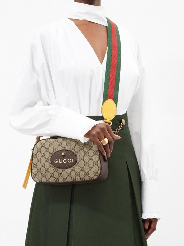 Gucci GG supreme camera bag