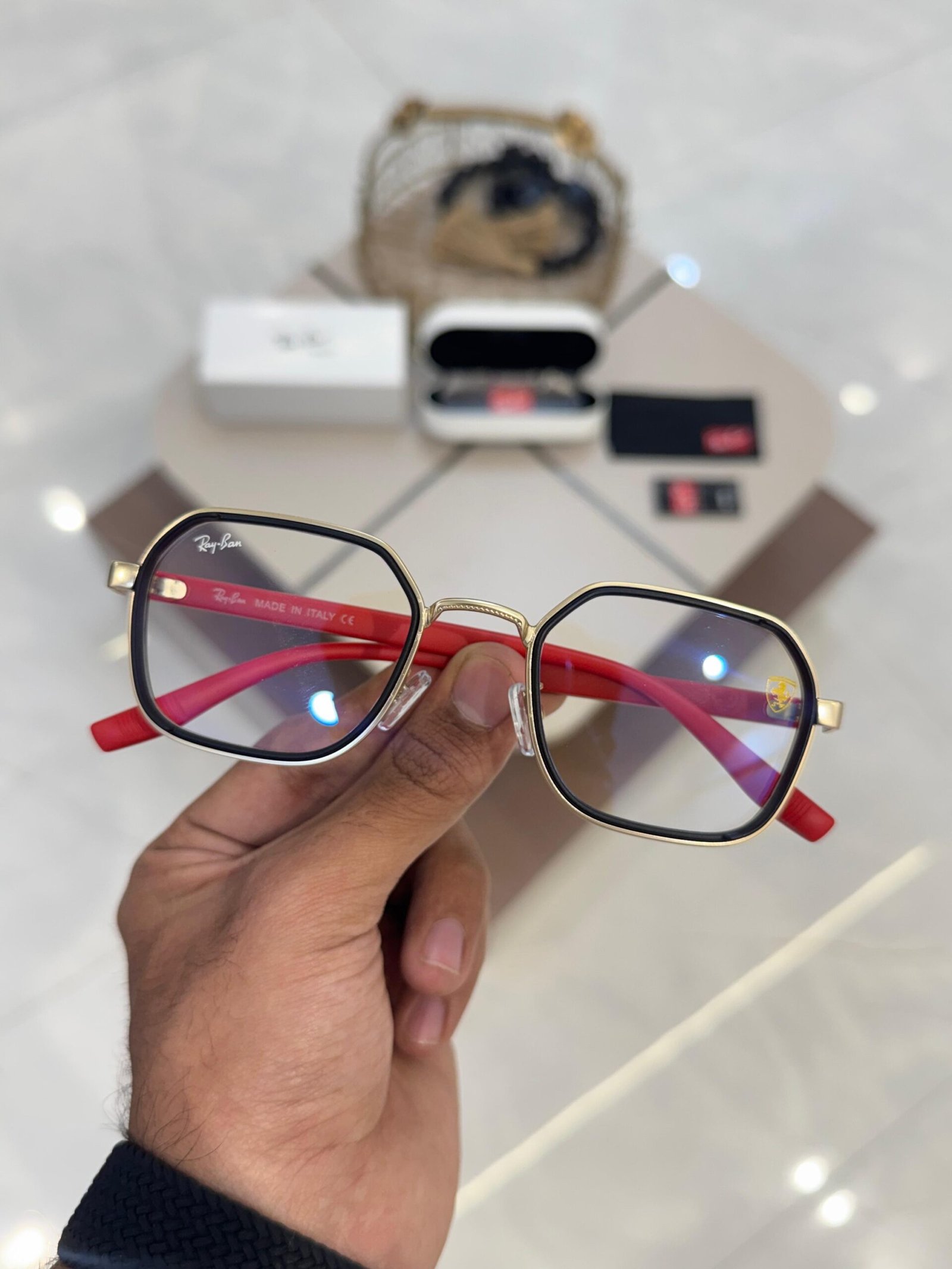 Ray-Ban 8810 Gold Black Sunglasses – Classic Designer Eyewear