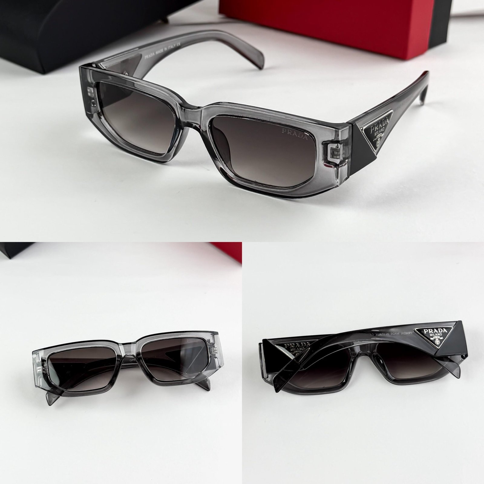 Prada Grey Shaded Sunglasses – Luxury Designer Eyewear