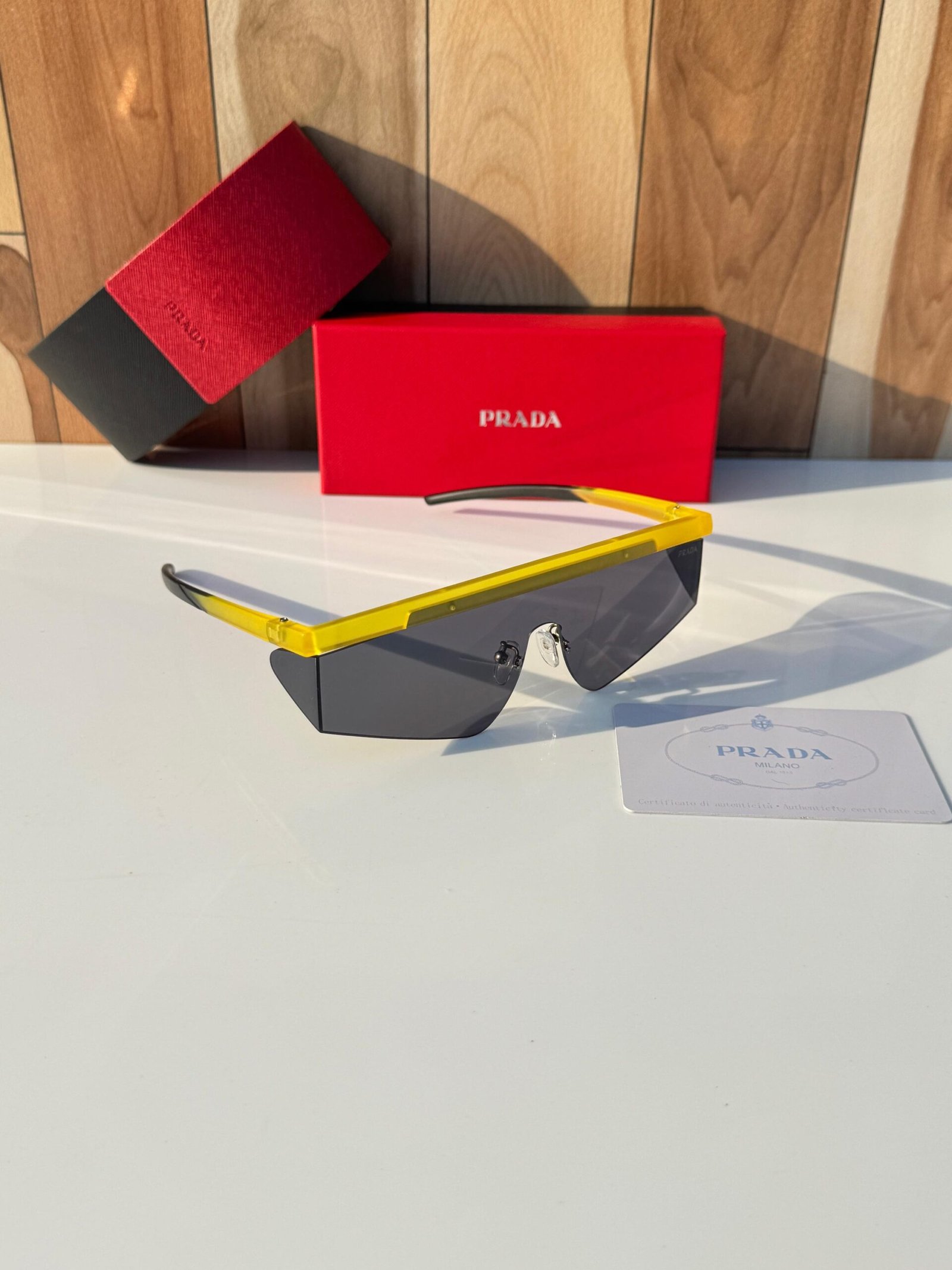 Prada 217 Yellow Black Sunglasses – Bold Designer Eyewear