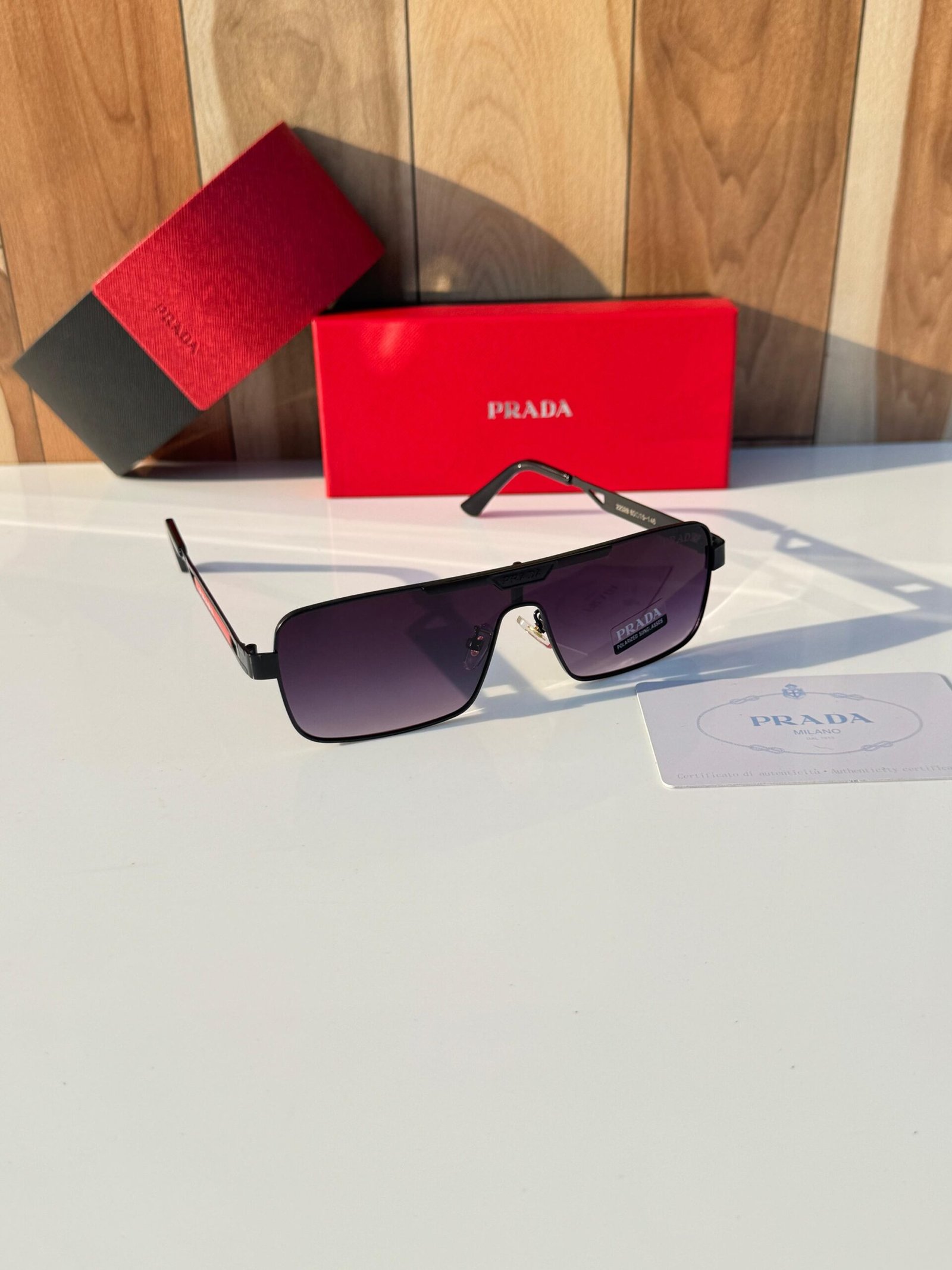 Prada 22028 Black Shaded Sunglasses – Luxury Designer Eyewear