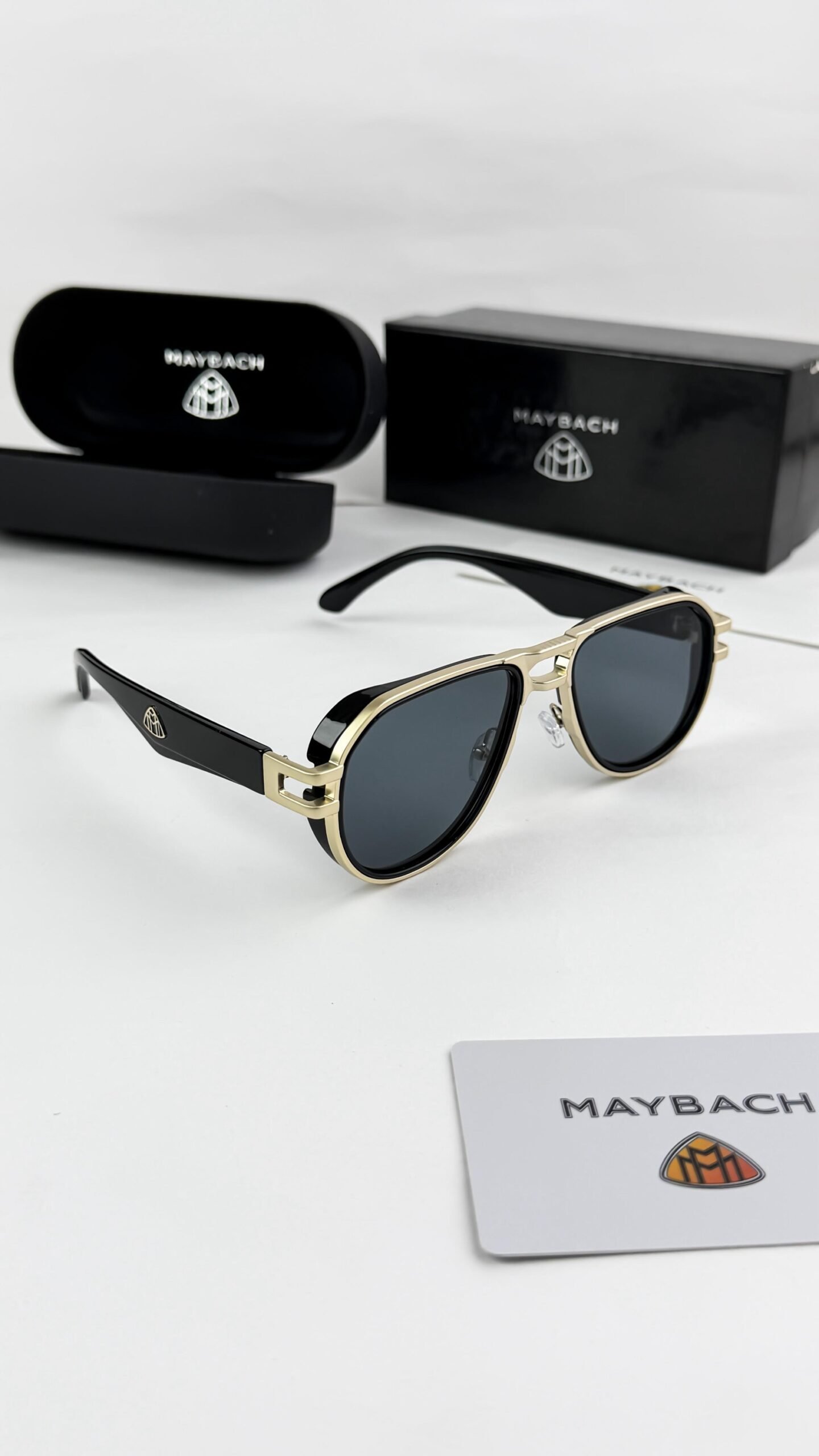 Maybach Gold Black Sunglasses – Ultra Luxury Designer Eyewear