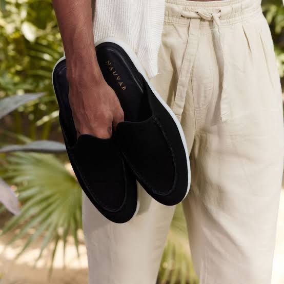 Loro Piana Men’s Summer Walk Loafers – Luxury Suede. (Black)