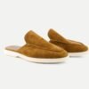Loro Piana Men’s Summer Walk Loafers – Luxury Suede. (Camel)