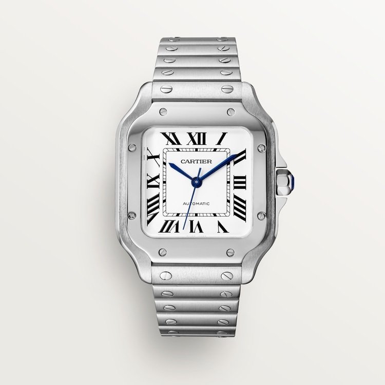 Cartier Santos Automatic – Iconic Luxury Square Watch (WHITE)