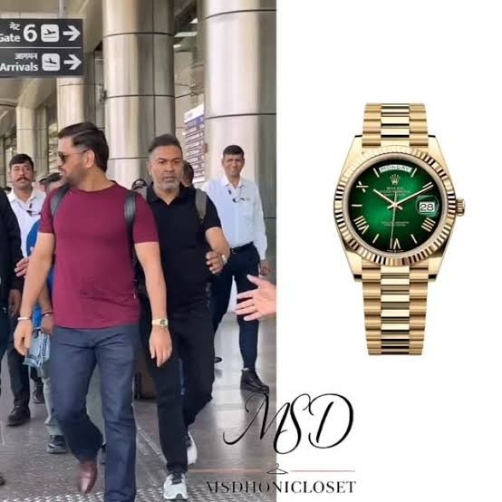 Rolex Day-Date Gold Green Dial – MS Dhoni Edition