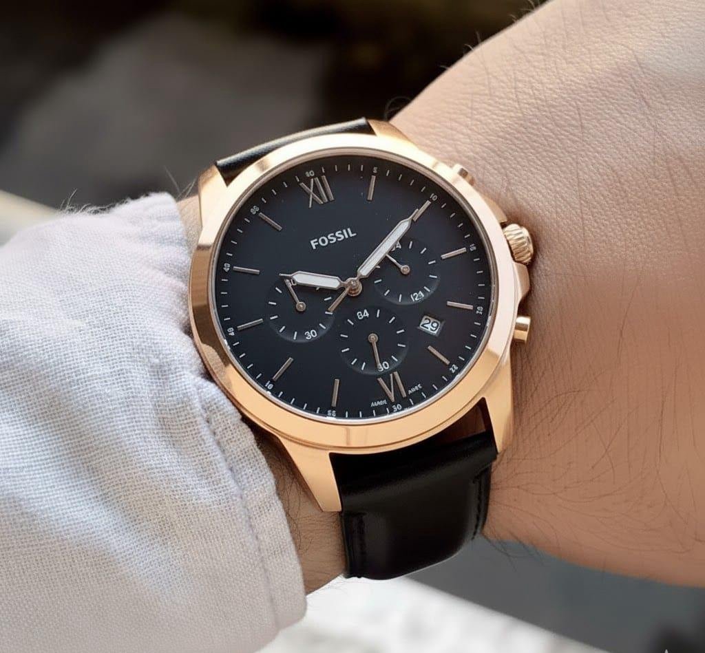 Fossil Neutra Chronograph Black Leather