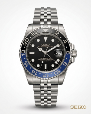 Seiko GMT-Master Perpetual Dual tone Black&Blue Bezel