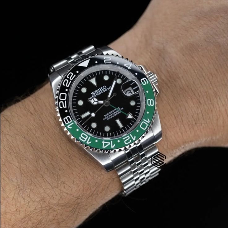 Seiko GMT-Master Perpetual Black Green Bezel