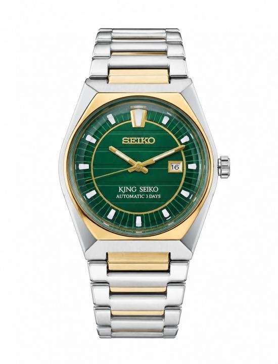 Seiko King Silver Twotone Green